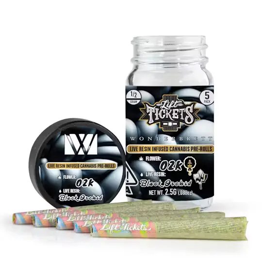 Lift Tickets OZK x Black Orchid - Infused Pre-Roll 5-Pack