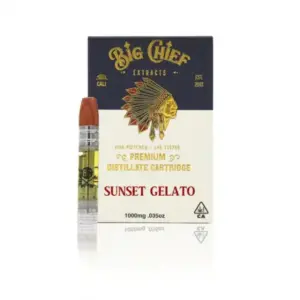 Big Chief THC Vape Cartridge 1G – Sunset Gelato
