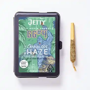 GG #4 x Cannalope Haze UNREFINED Live Resin Infused Preroll 3 Pack (2.1g) 1 Gg 4 Cannalope Haze