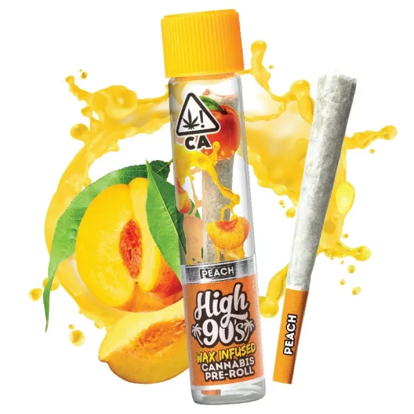 High 90s : Peach 1,200mg Pre-Roll 1 High 90S 600X600 1