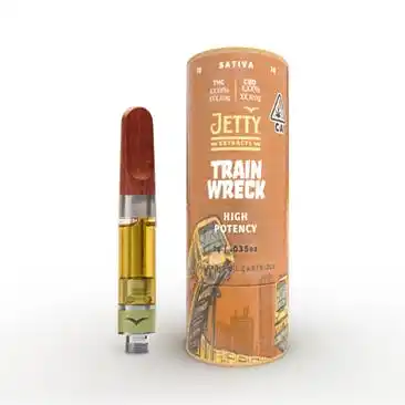 Trainwreck Gold Cartridge 1g 2 Jetty Cart Tube Trainwreck