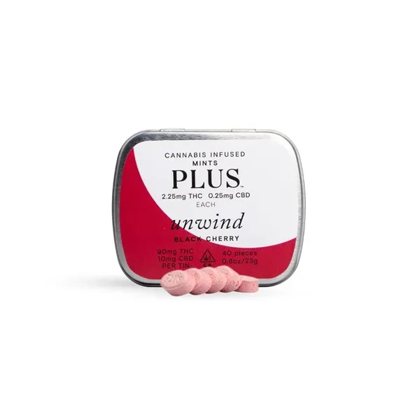Black Cherry UNWIND Mints 2 Plus Unwind Black Cherry Mint