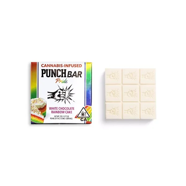 White Chocolate Rainbow Cake 3 Punch Bar Pride White Chocolate Rainbow Cake