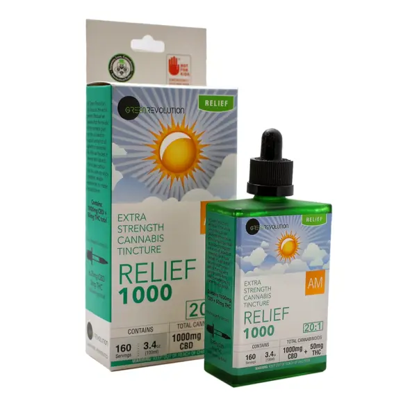 20:1 Relief 1000 AM Tincture 1050mg 3 Relief 1000 Am